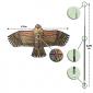 RIBIMEX® - CERF-VOLANT EFFAROUCHEUR D’OISEAUX MODÈLE FAUCON – 3,70 M