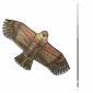 RIBIMEX® - CERF-VOLANT EFFAROUCHEUR D’OISEAUX MODÈLE FAUCON – 3,70 M
